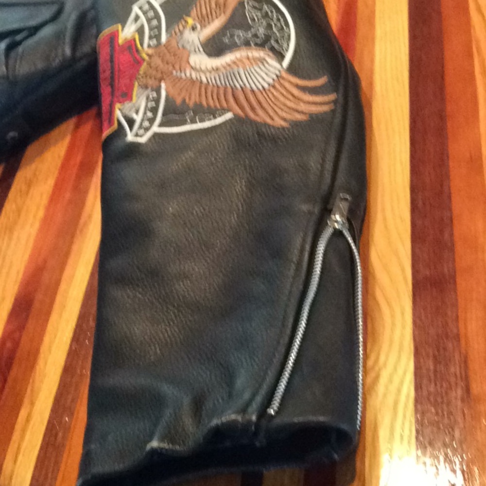 Men’s Harley Davidson Motorcycle Black Leather s48 - Picture 8 of 8